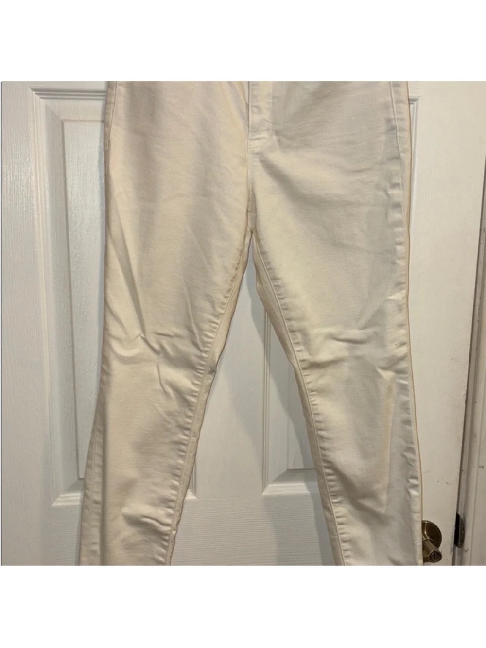 Athleta Cream Skinny Jeans